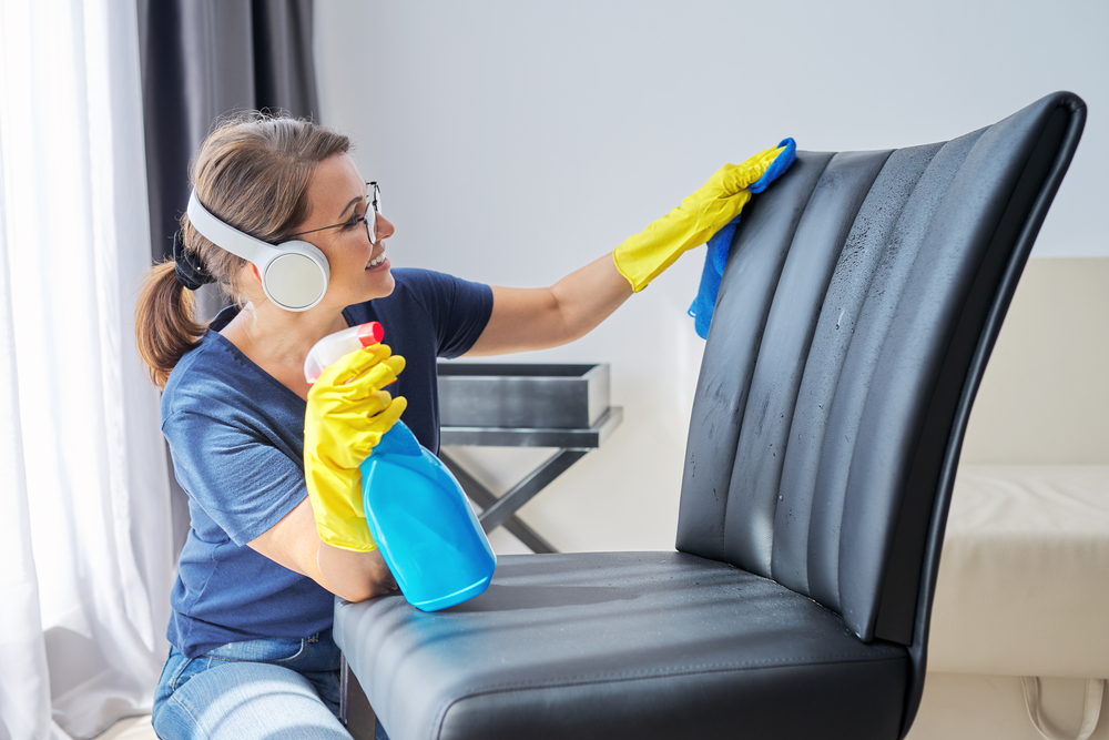 clean leather chairs naturally